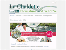 Tablet Screenshot of lachaldette.com